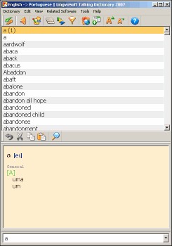 LingvoSoft Dictionary English <-> Portuguese for W 1.8.33 screenshot
